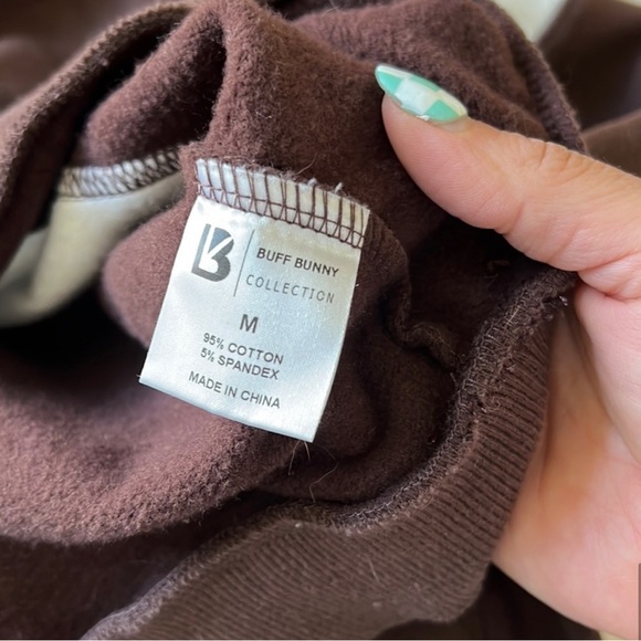 Buff bunny Color Block Cropped hoodie sz med - Picture 6 of 6